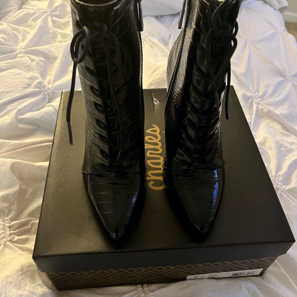 Black booties new with Tags